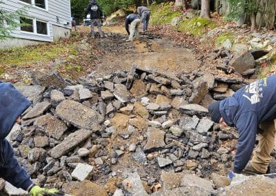 Site preparation and excavation in the Concord, NH area.